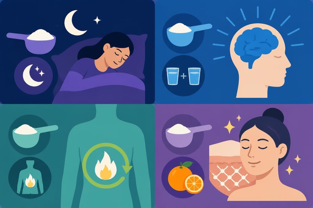 Glycine dose ranges for different health goals