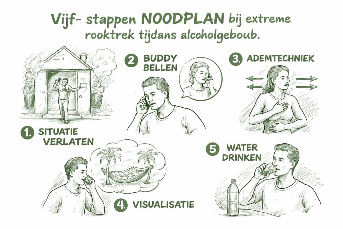 Noodplan tegen rooktrek