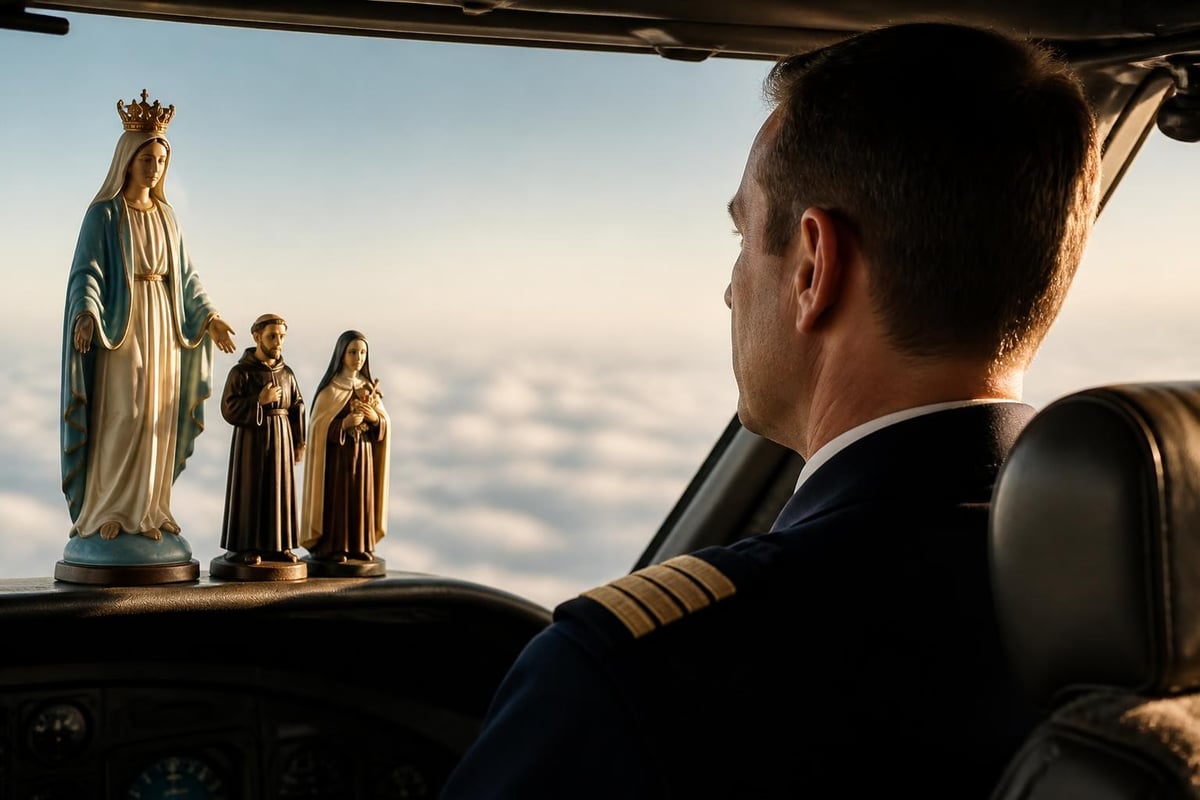 Patron saints of aviation intercession