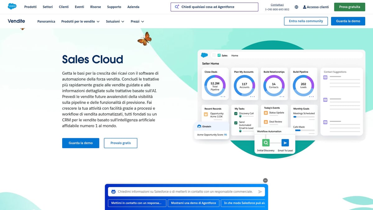 7 Migliori CRM Per Growth Manager Da Provare Nel 2025 - Salesforce Sales Cloud