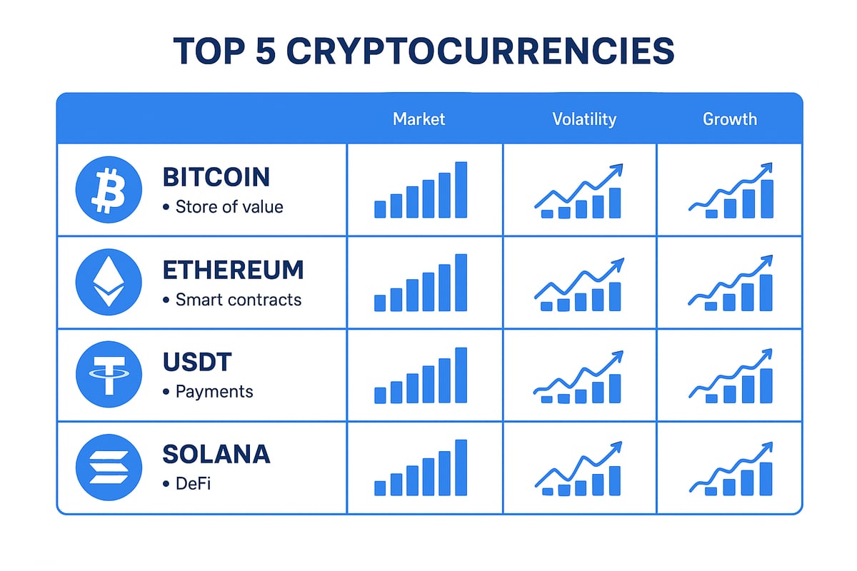 De Belangrijkste Crypto’s en Hun Functies