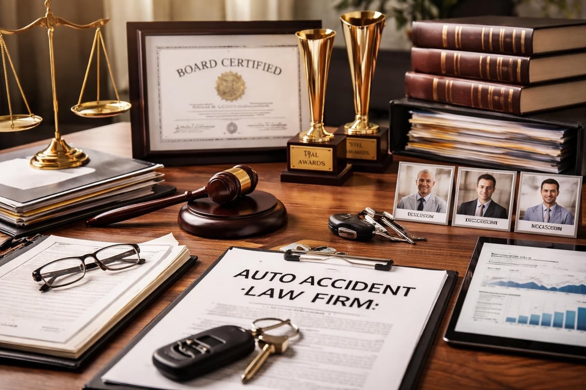 Auto accident law firm qualifications
