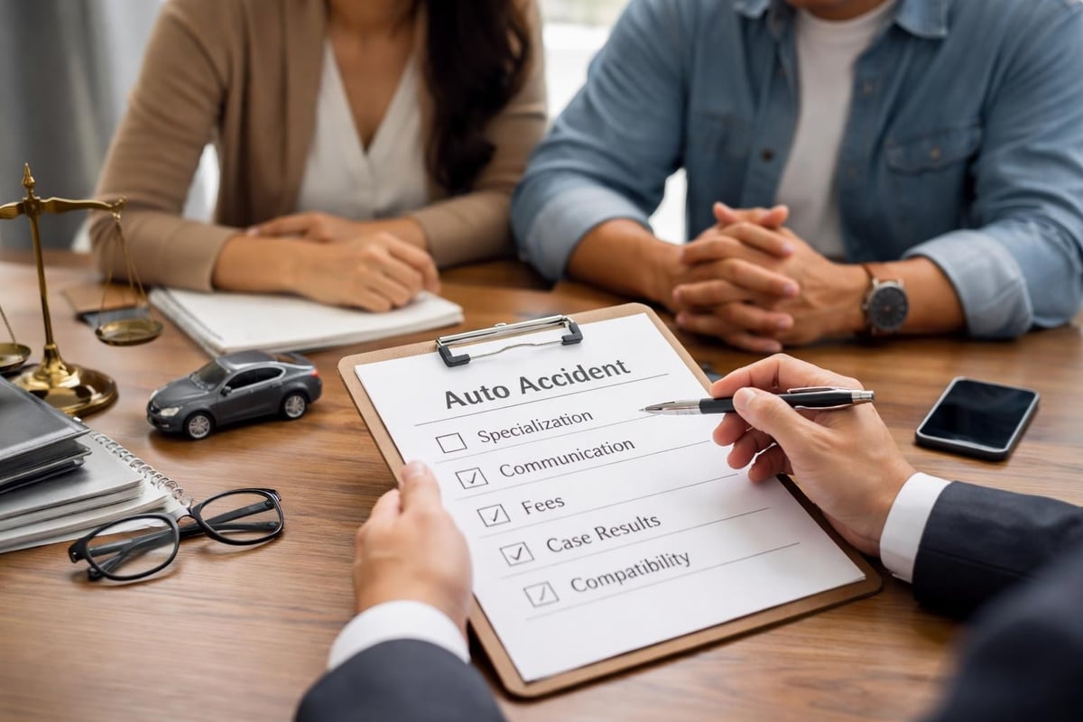 Selecting auto accident legal representation