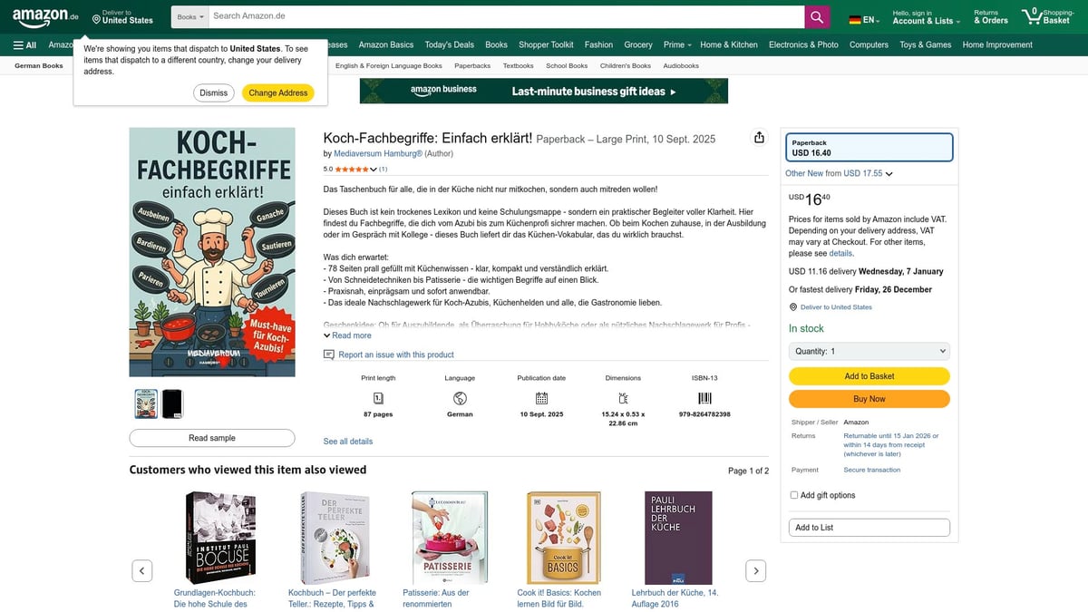 8 Inspirierende Gastronomie Bücher Für Profis 2026 - Fachbegriffe Küche – Das kompakte Praxisbuch