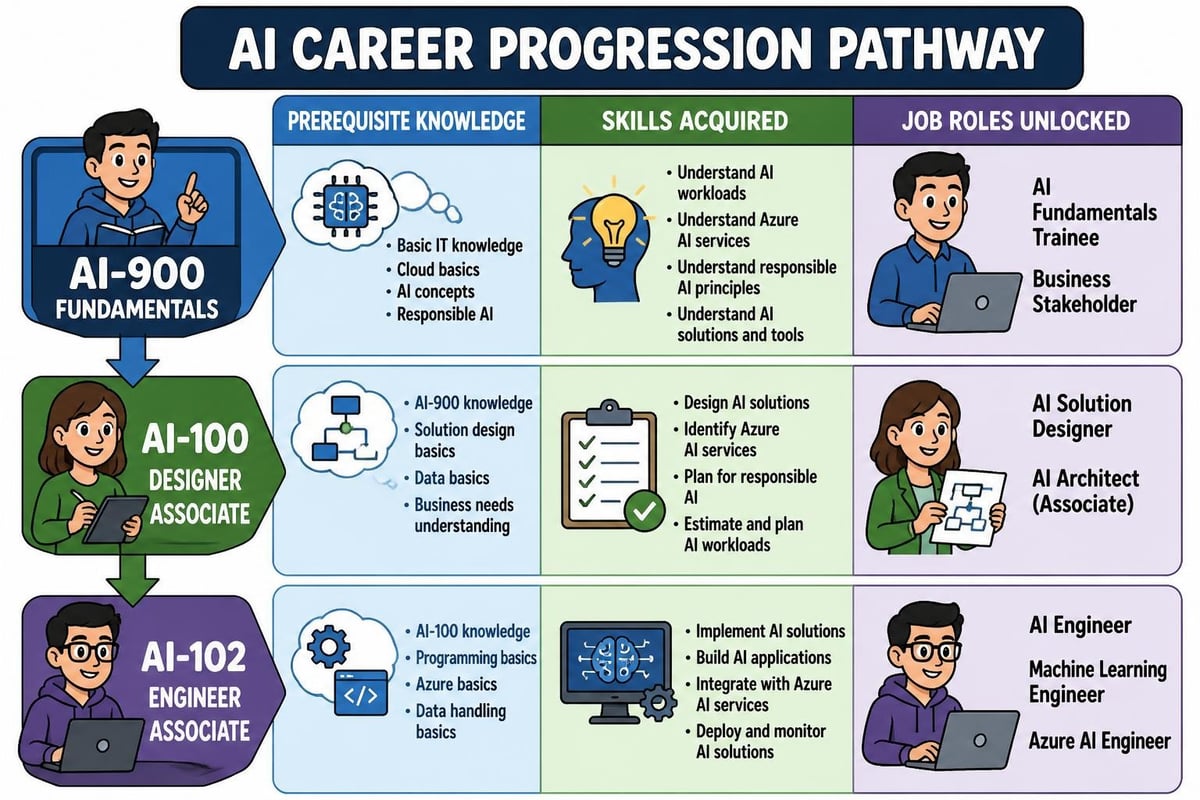 Azure AI certification progression