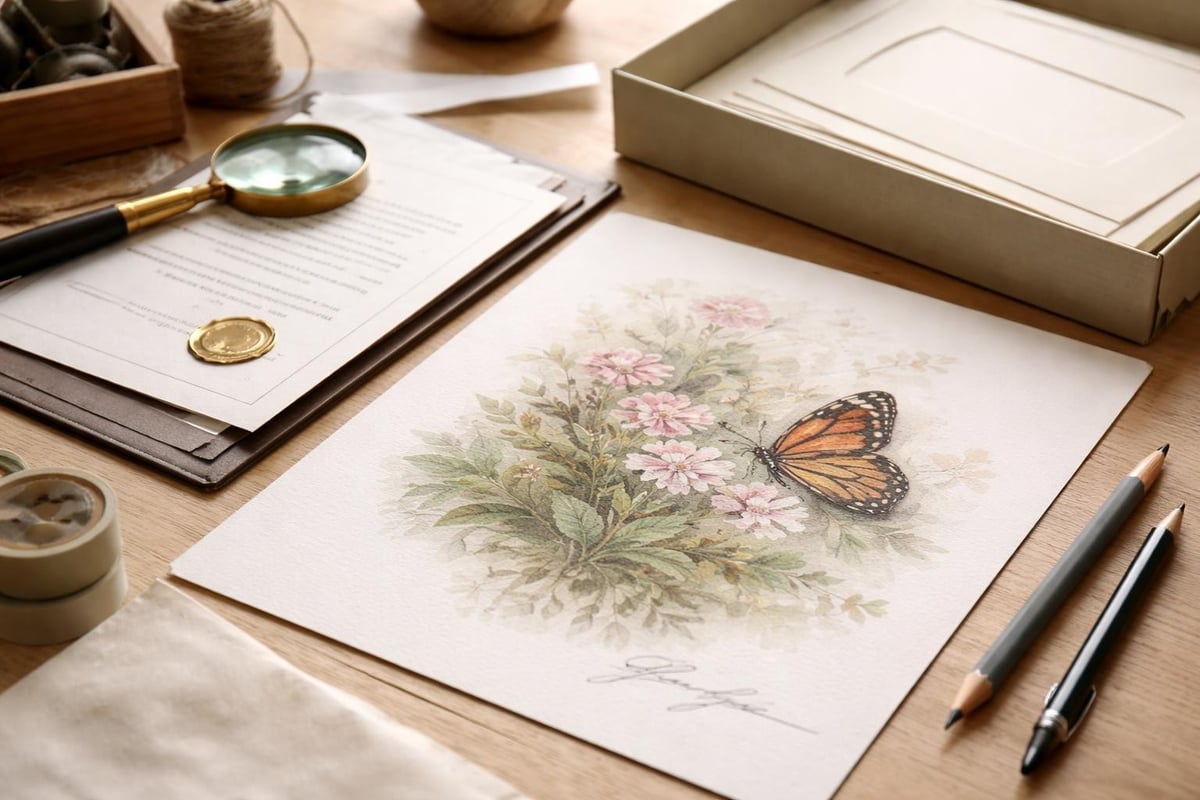 Qualities that establish value in original drawings