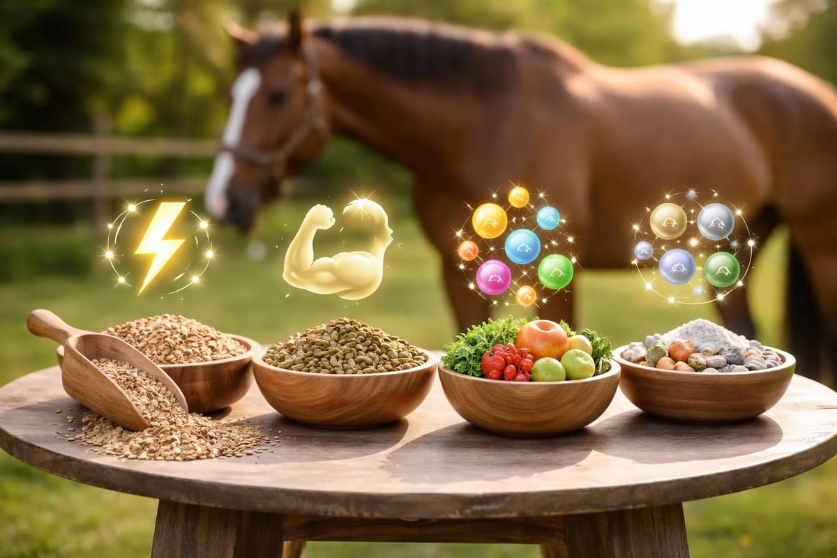 Nährstoffbalance im Pferdefutter