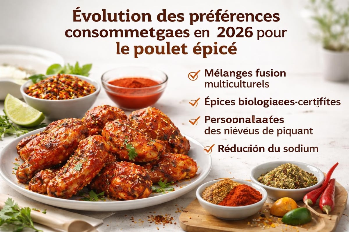 Tendances poulet épicé 2026