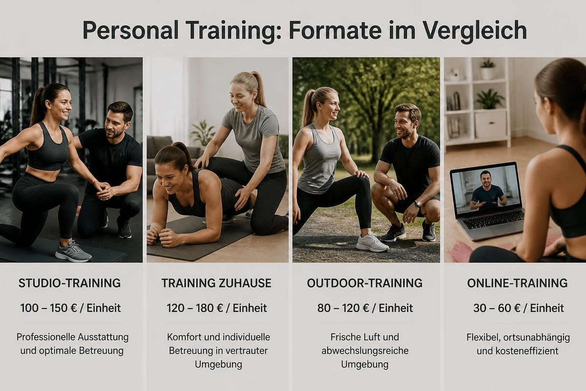 Trainingsformate Kostenvergleich