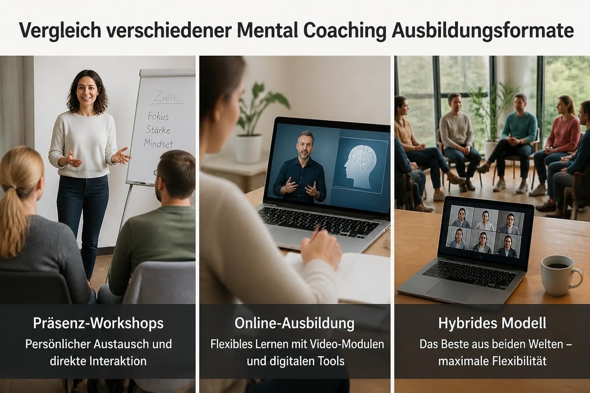 Ausbildungsformate Mentalcoach