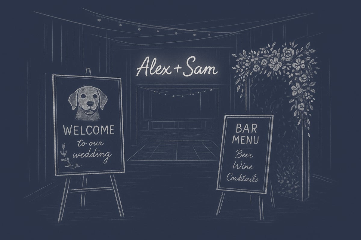 9 Stunning Wedding Party Sign Ideas to Elevate Your 2026 Event
