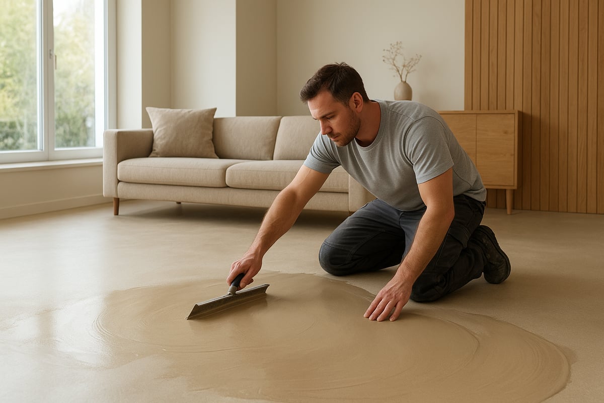 Installatieproces: Stappenplan voor een zandkleur gietvloer