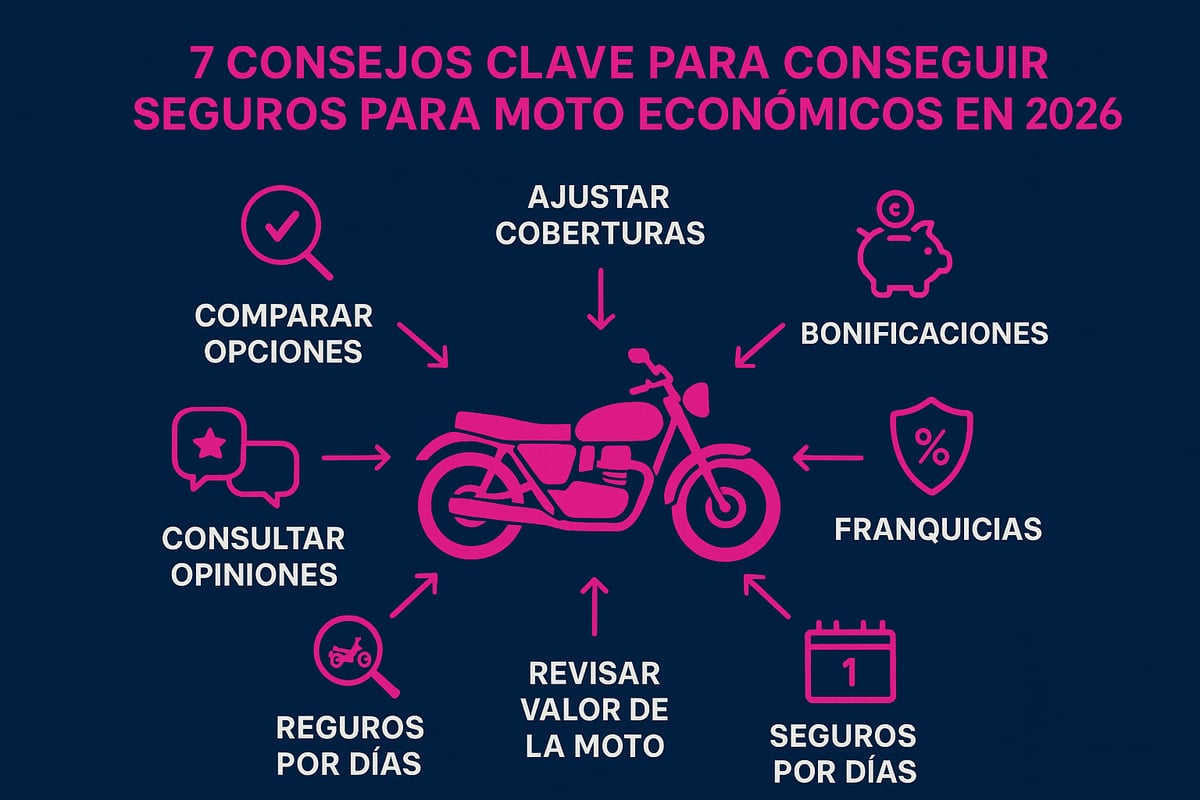 7 Mejores Consejos Para Conseguir un Seguro de Moto Económico en 2026