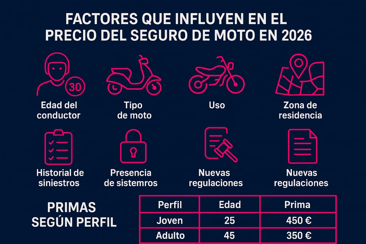 Factores que Influyen en el Precio del Seguro de Moto en 2026