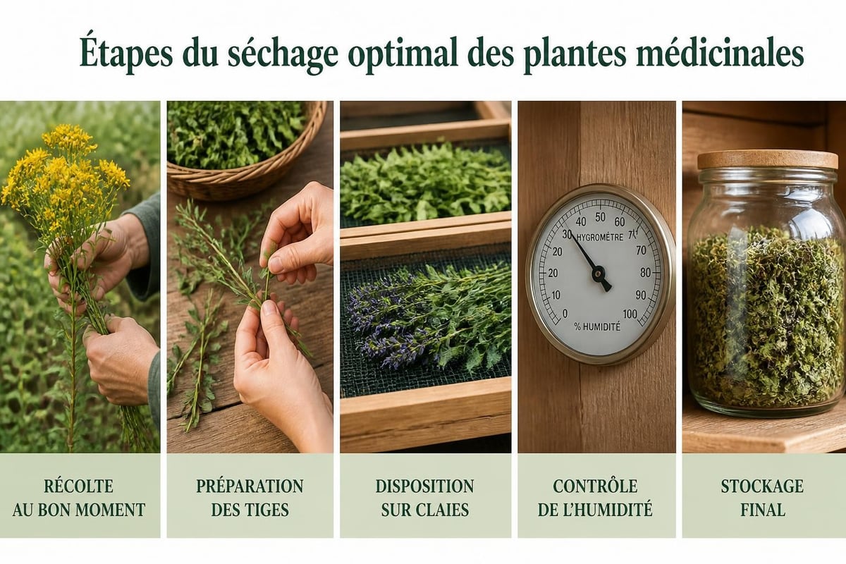 Processus de séchage des plantes