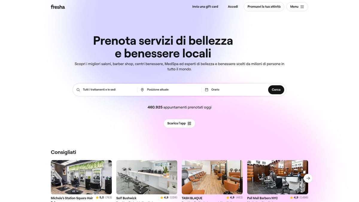 7 Migliori App Per Prenotazioni da Provare nel 2026 - Fresha – Prenotazioni Beauty & Wellness