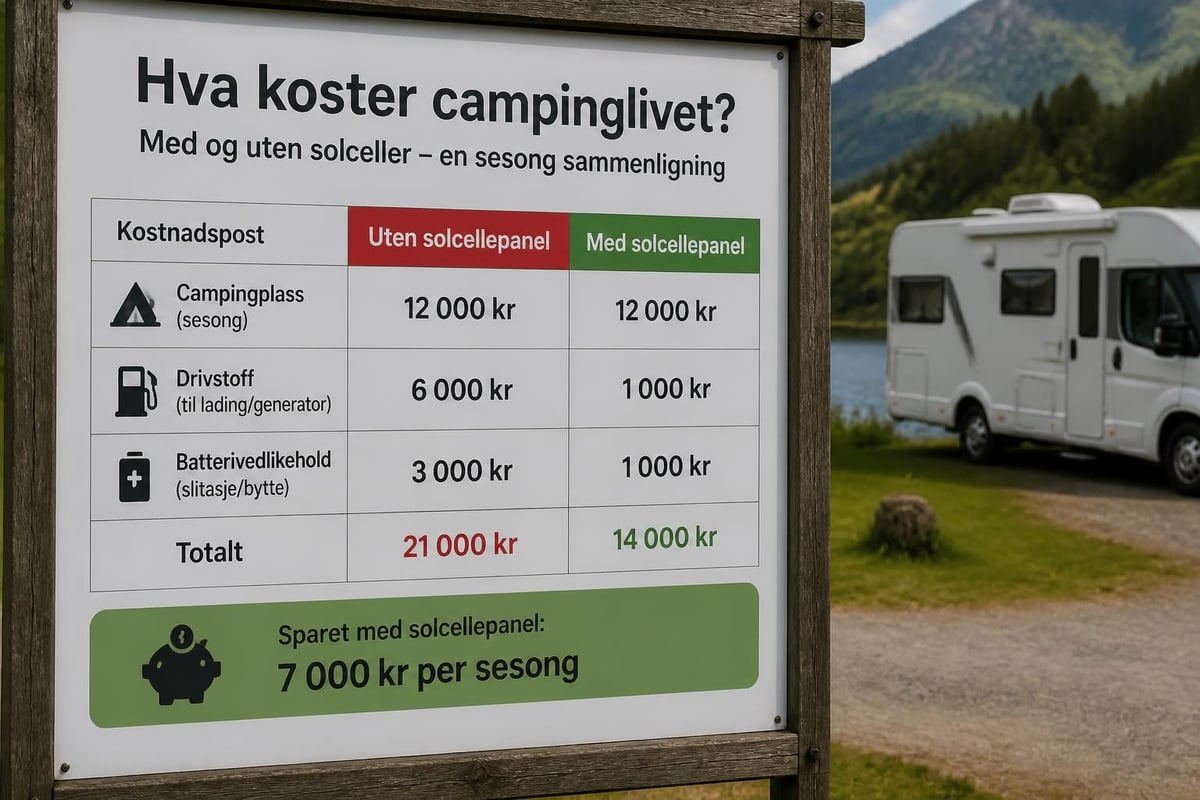 Solceller på bobiltak