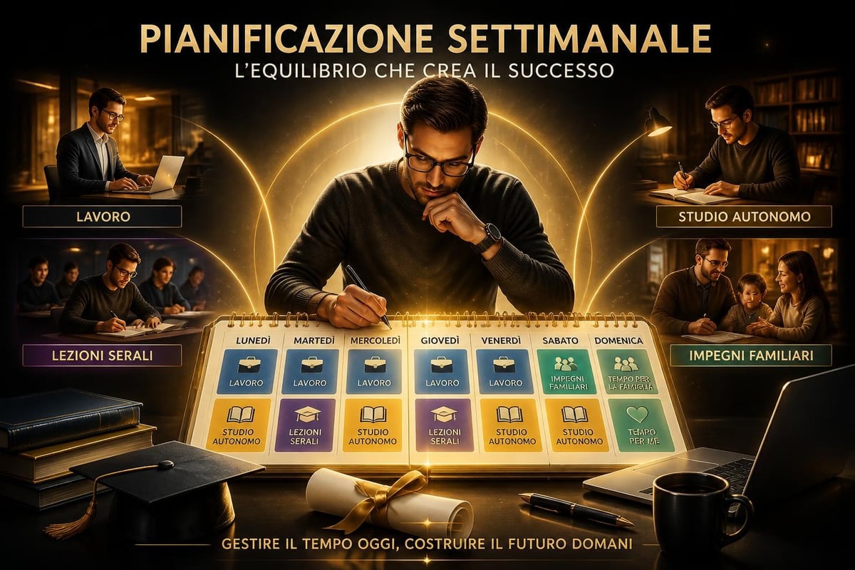 Organizzazione studio serale