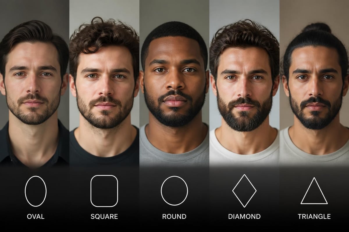 Face shape beard matching