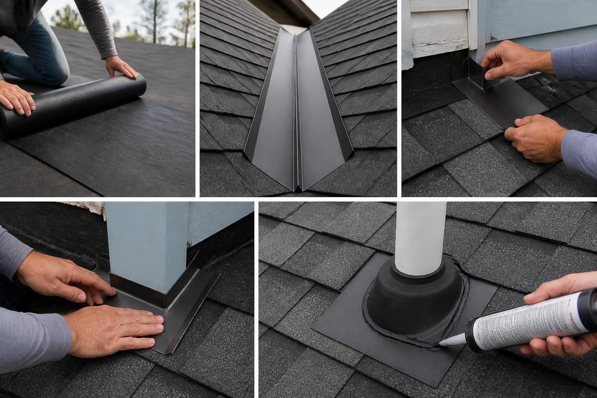 Waterproofing installation layers
