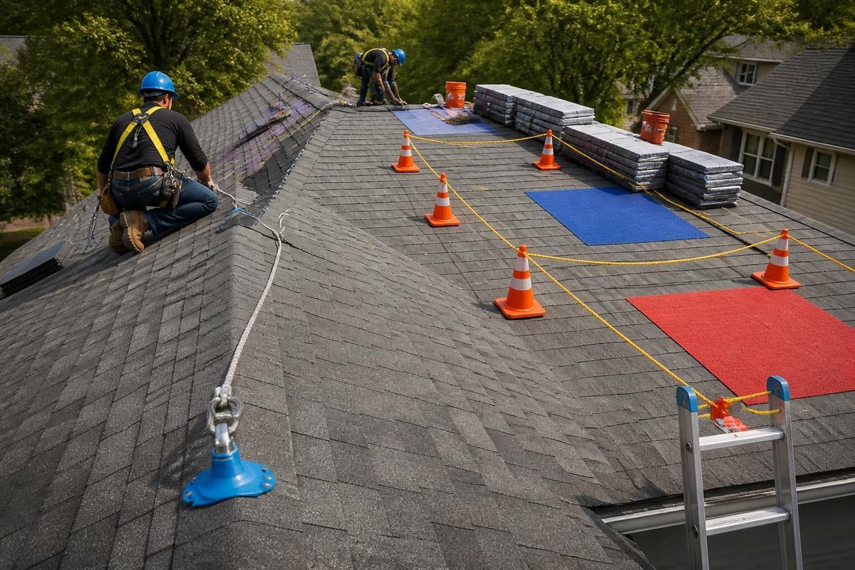 Safety equipment and installation zones