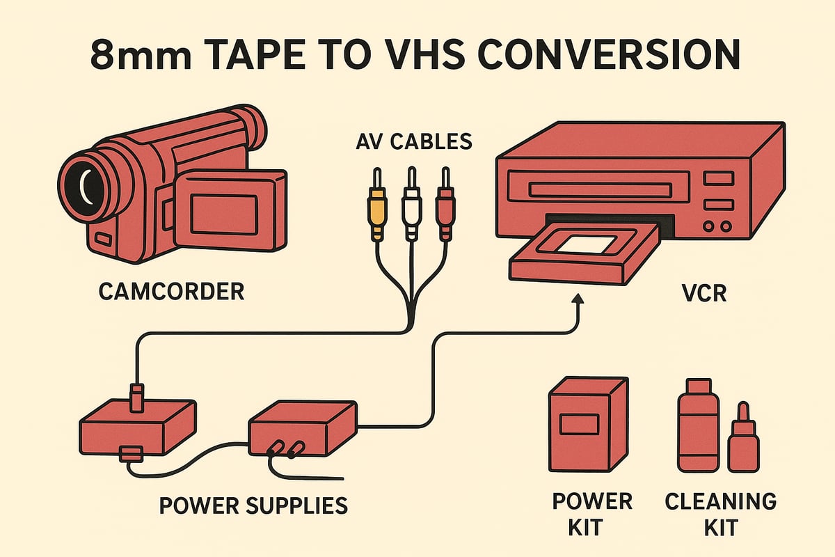 Essential Equipment for 8mm Tape to VHS Conversion