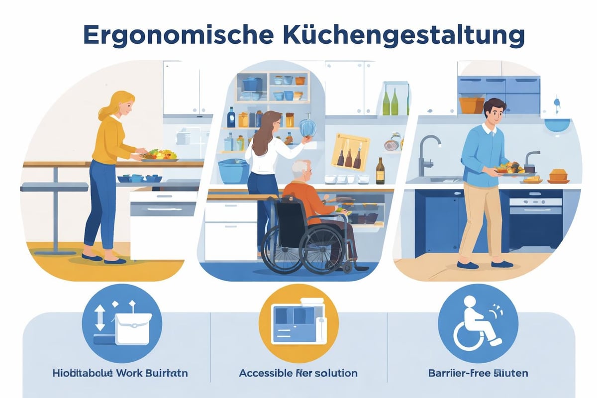 Ergonomic kitchen features