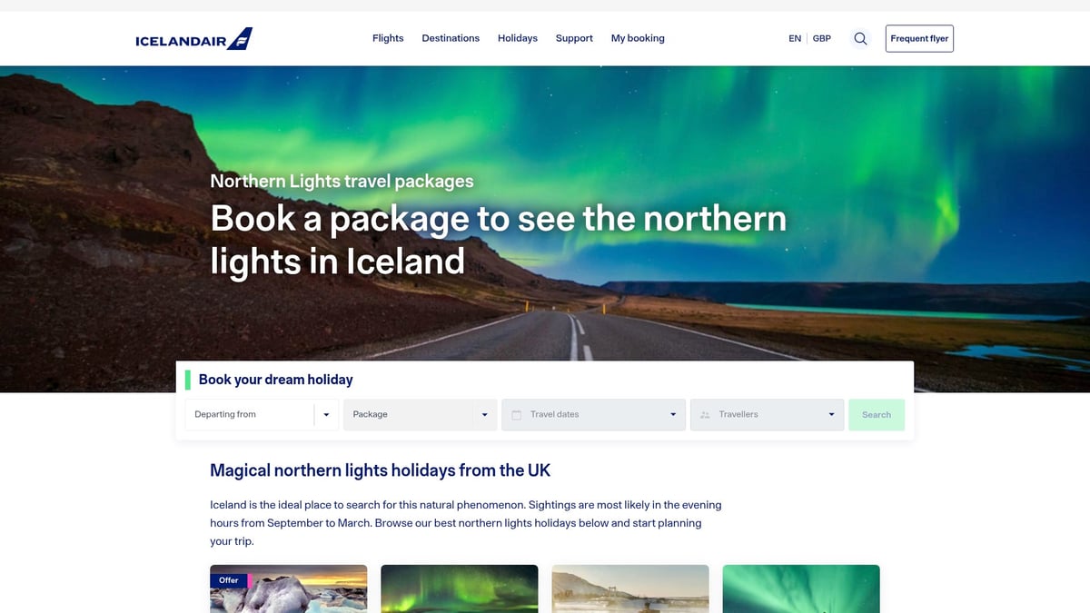 7 Best Cheap Northern Lights Breaks for 2025 Adventures - Icelandair Northern Lights Getaways (Iceland)