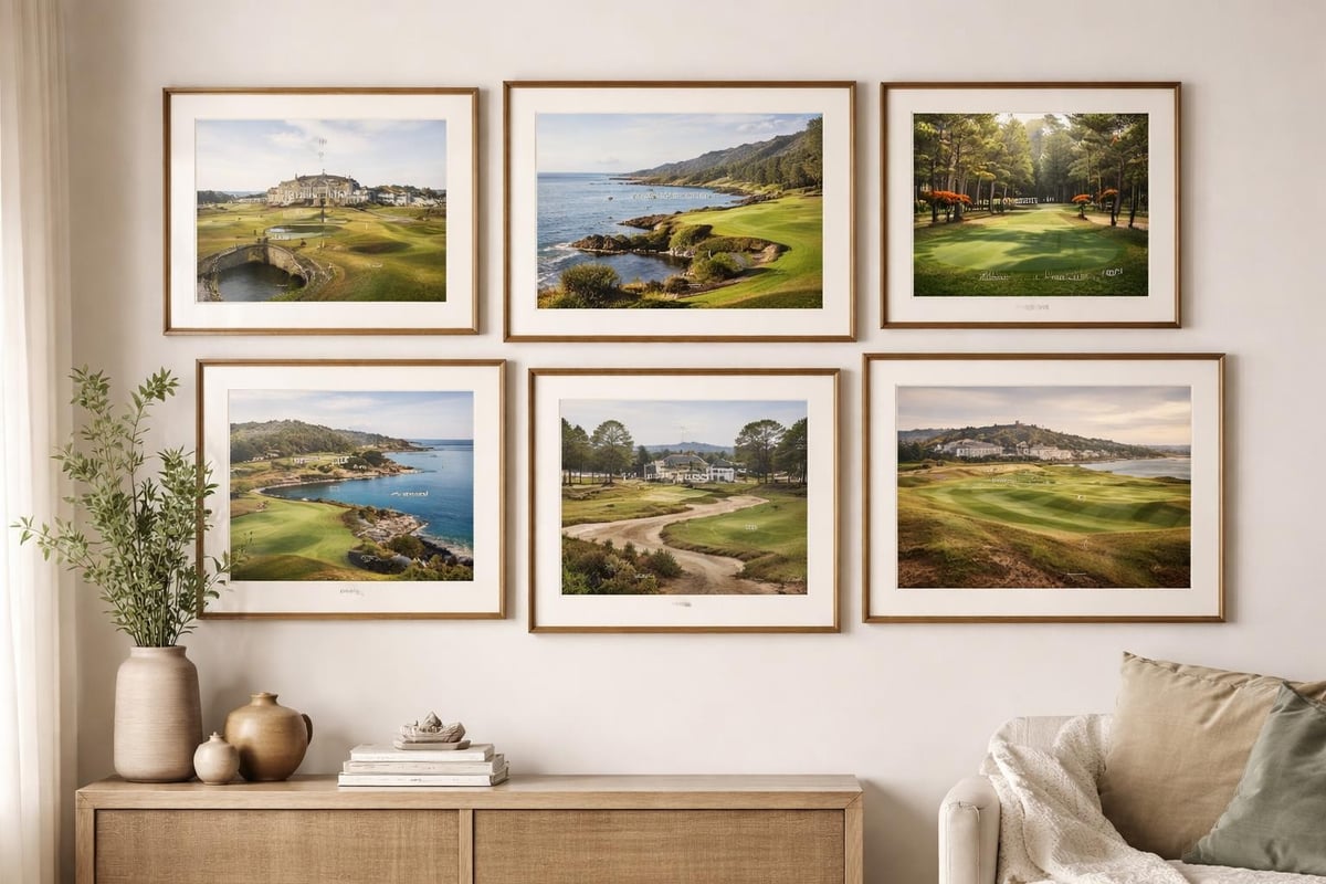 Golf gallery wall layout