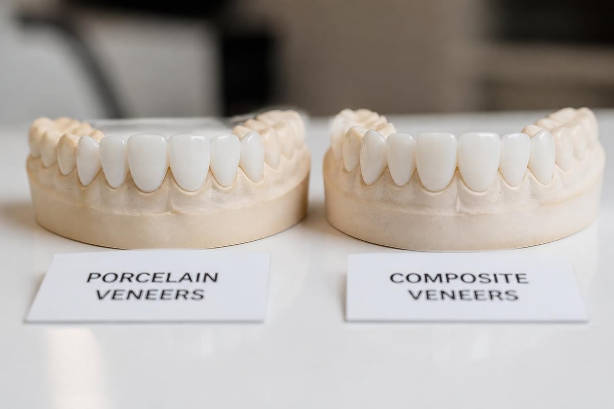 Cosmetic veneer materials comparison