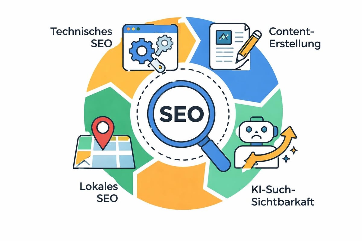 SEO-Strategiekomponenten