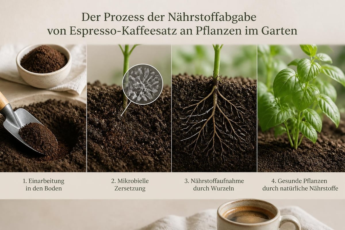 Kaffeesatz als Gartendünger