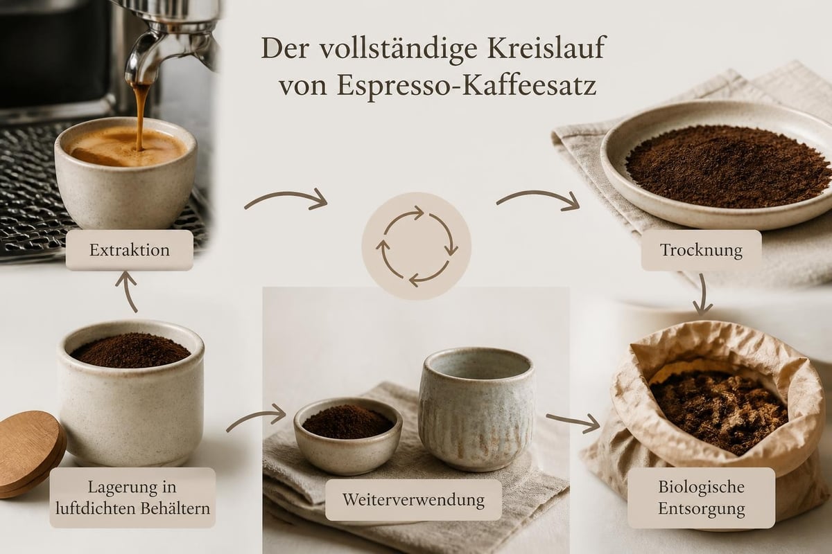 Kaffeesatz-Aufbewahrung