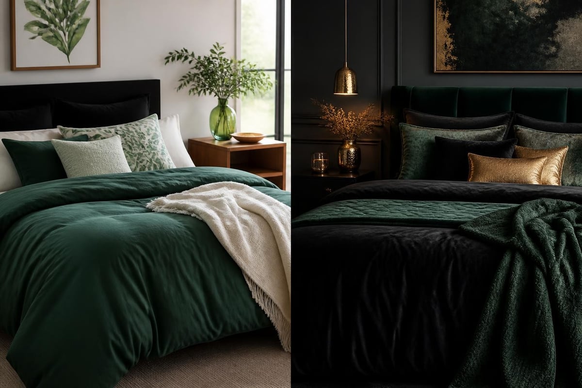 Seasonal bedding styling