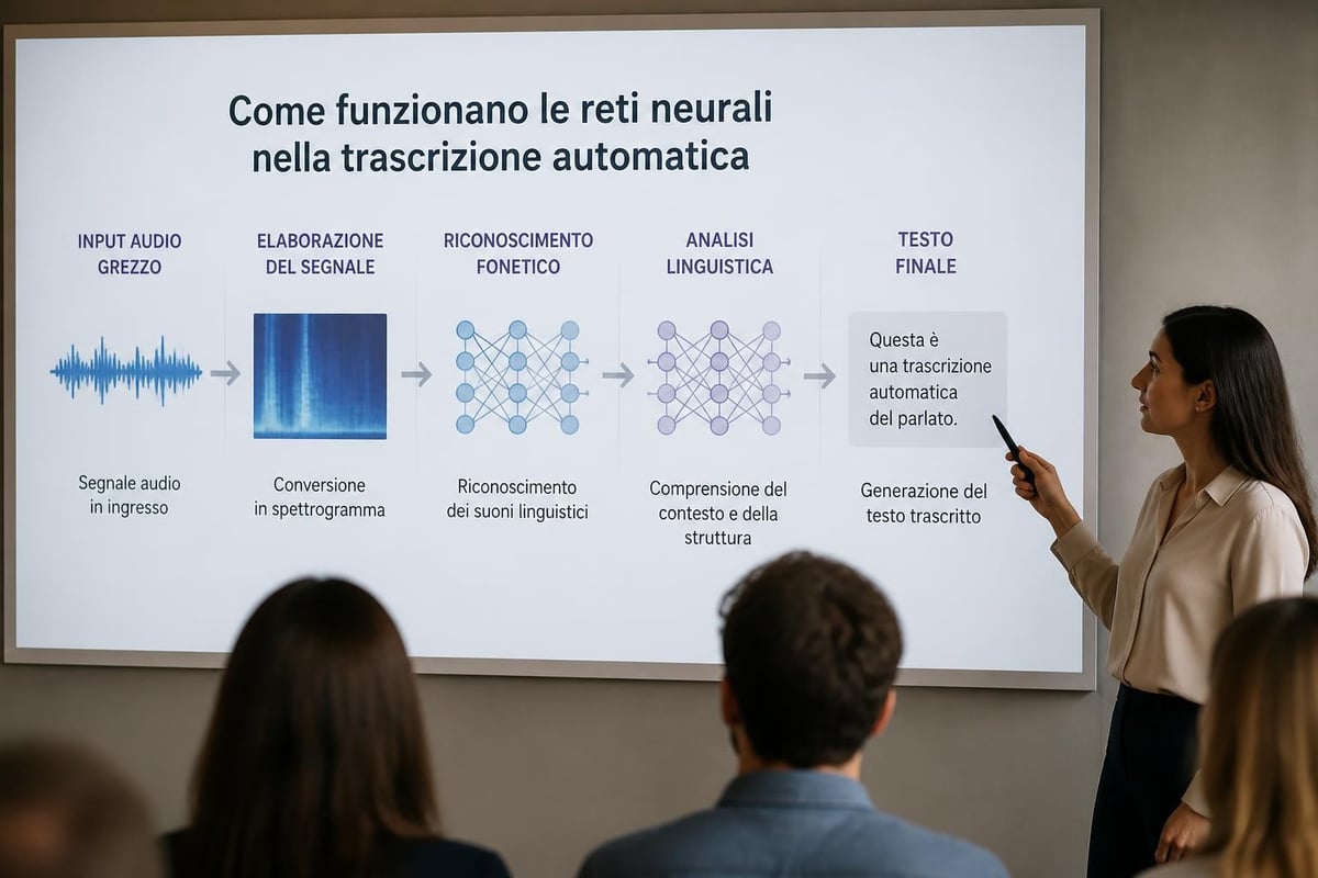 Architettura trascrizione AI