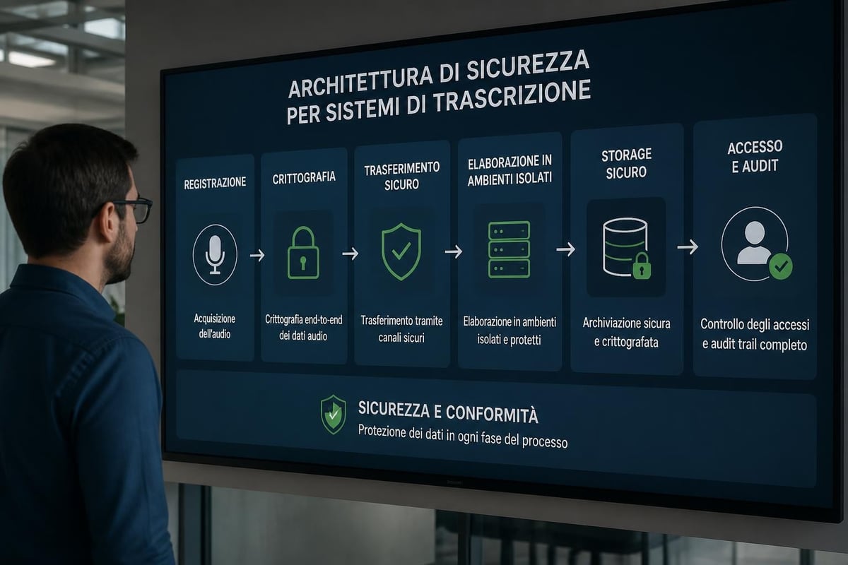 Sicurezza trascrizione AI