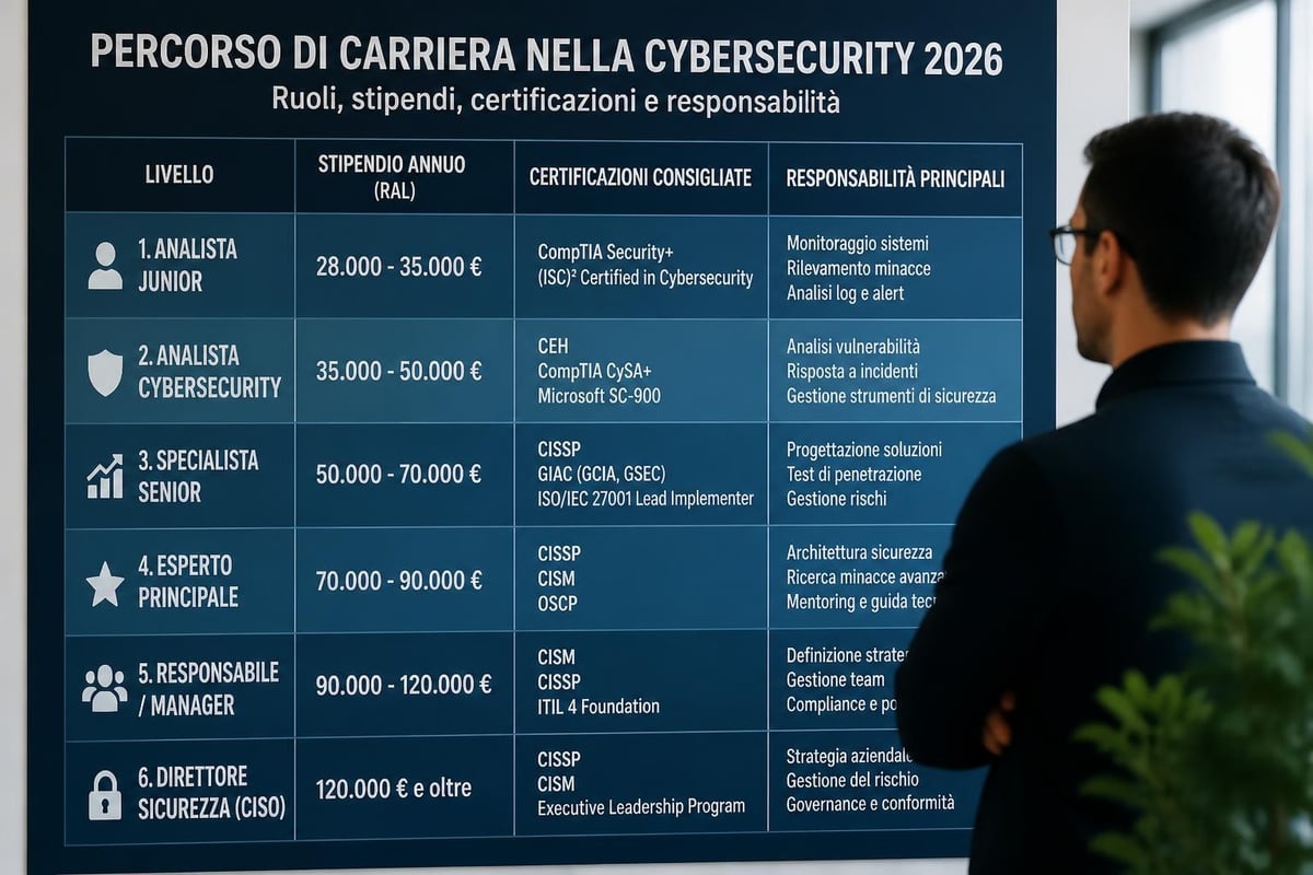 Cybersecurity salary progression