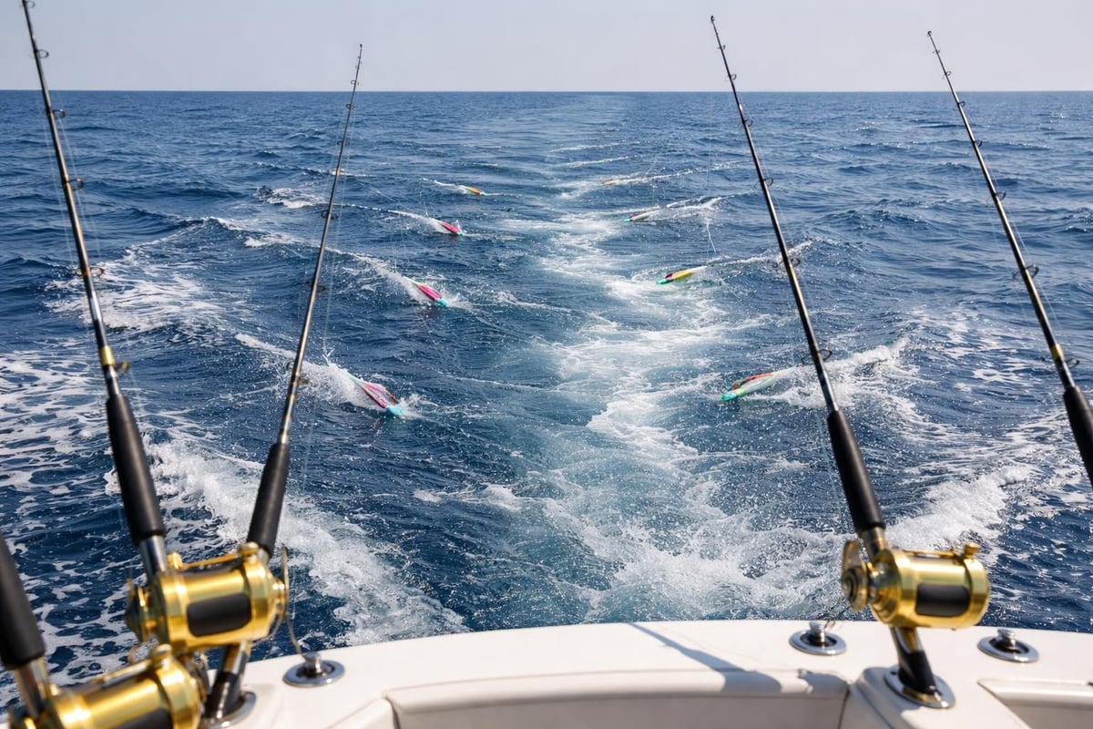 Ballyhoo trolling spread