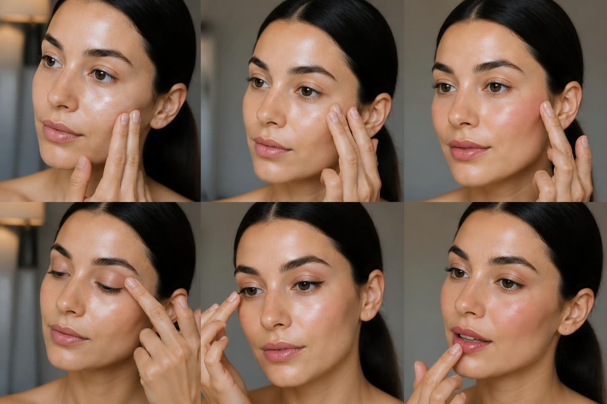 Cosmetic set application guide