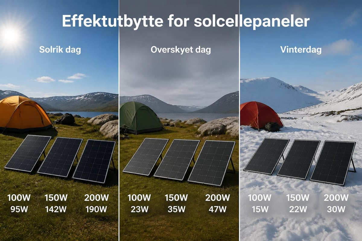 Solcellepanel sammenligning