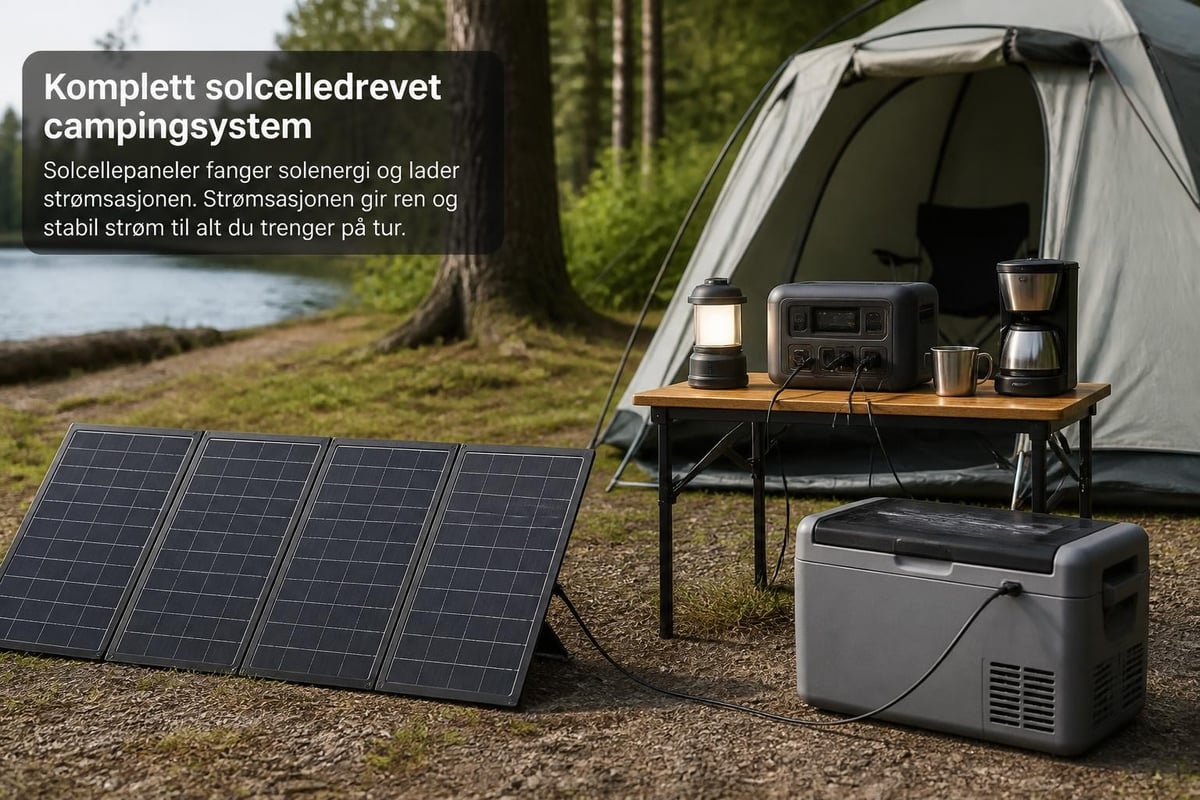 Solcelle camping system