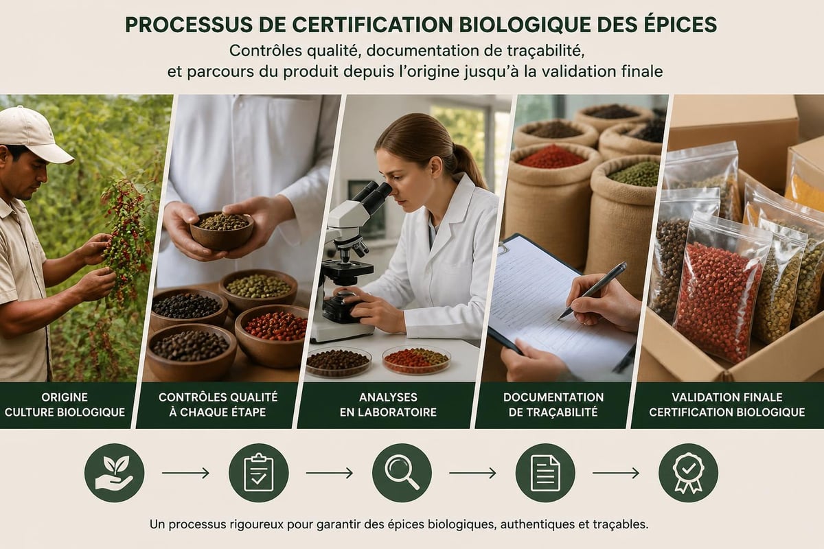 Système de traçabilité des épices bio