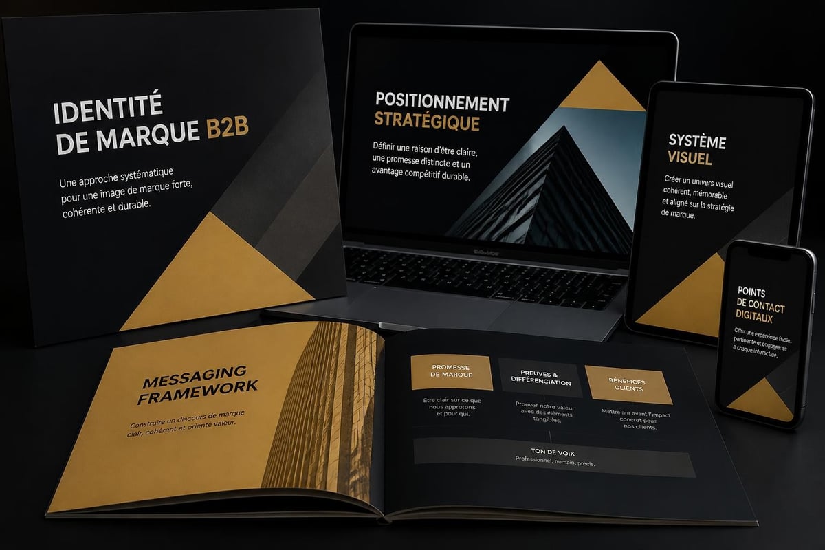 B2B brand identity components