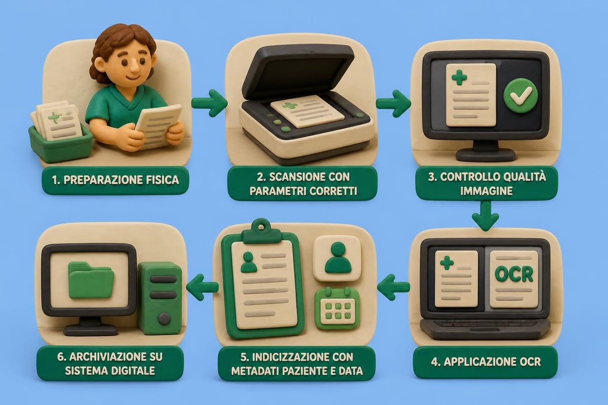 Processo scansione documenti medici