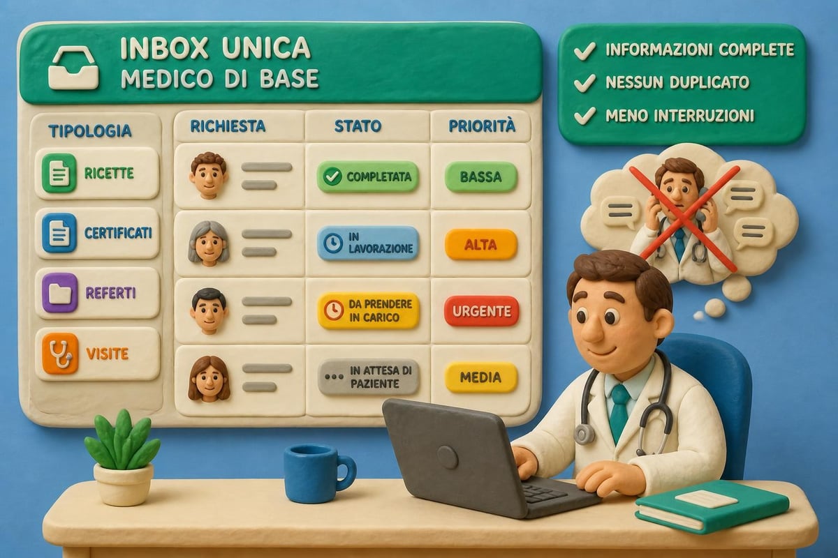 Organizzazione inbox digitale medico
