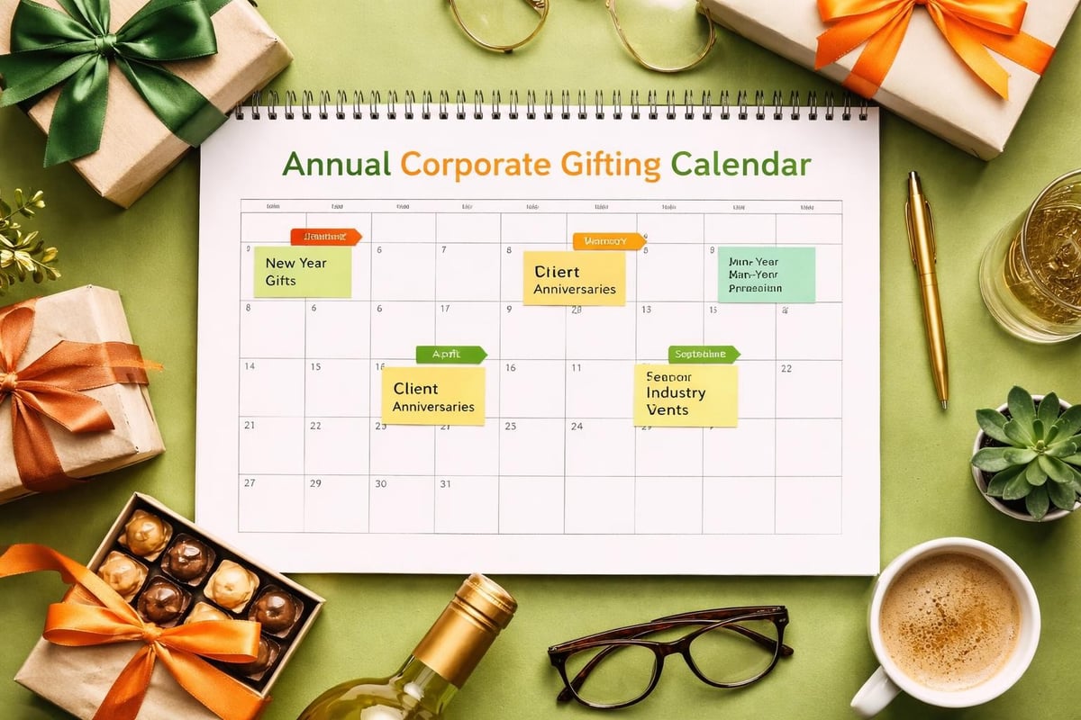 Corporate gifting timeline
