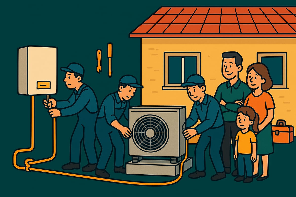 Postopek montaže toplotne črpalke: korak za korakom