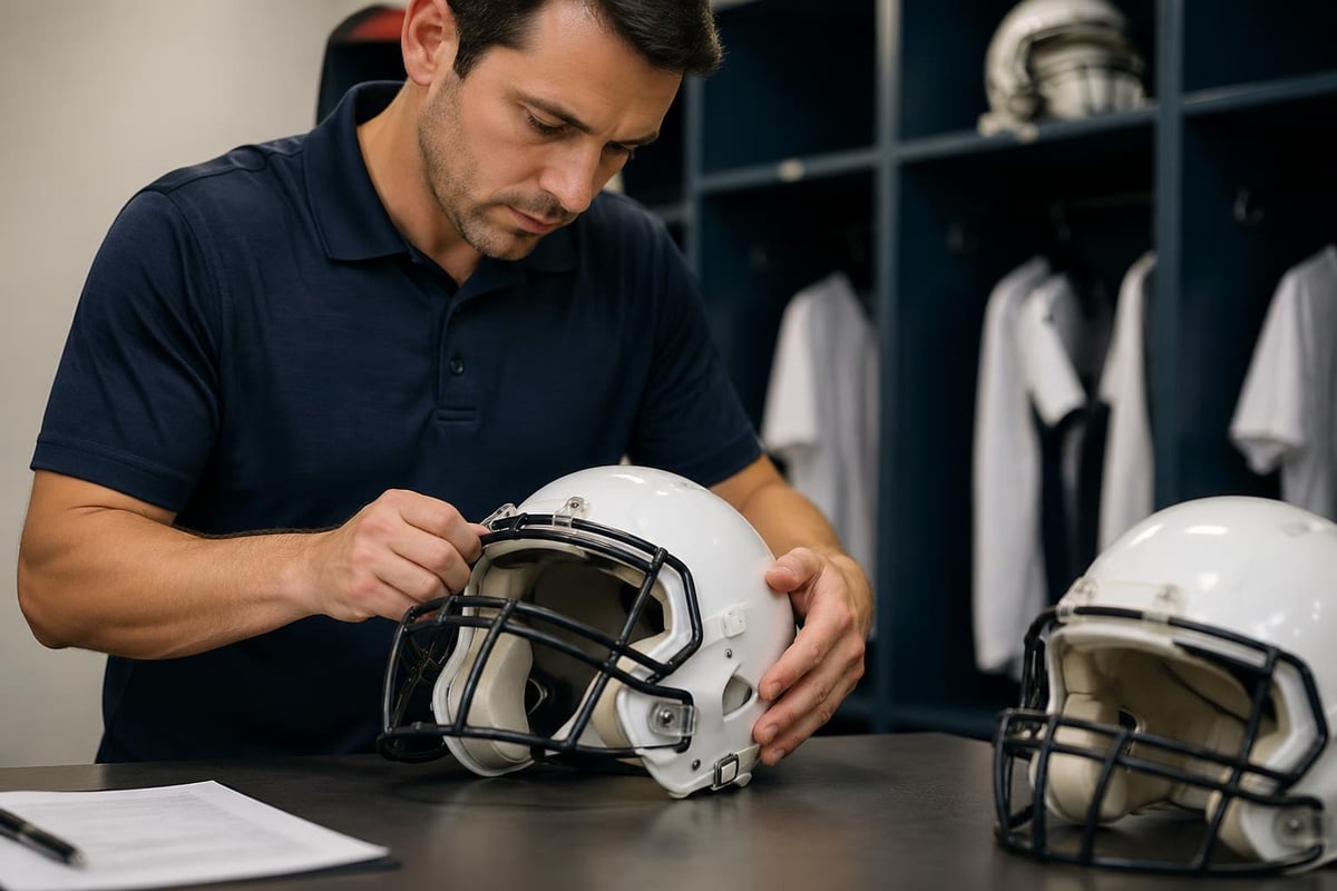 Football equipment safety compliance