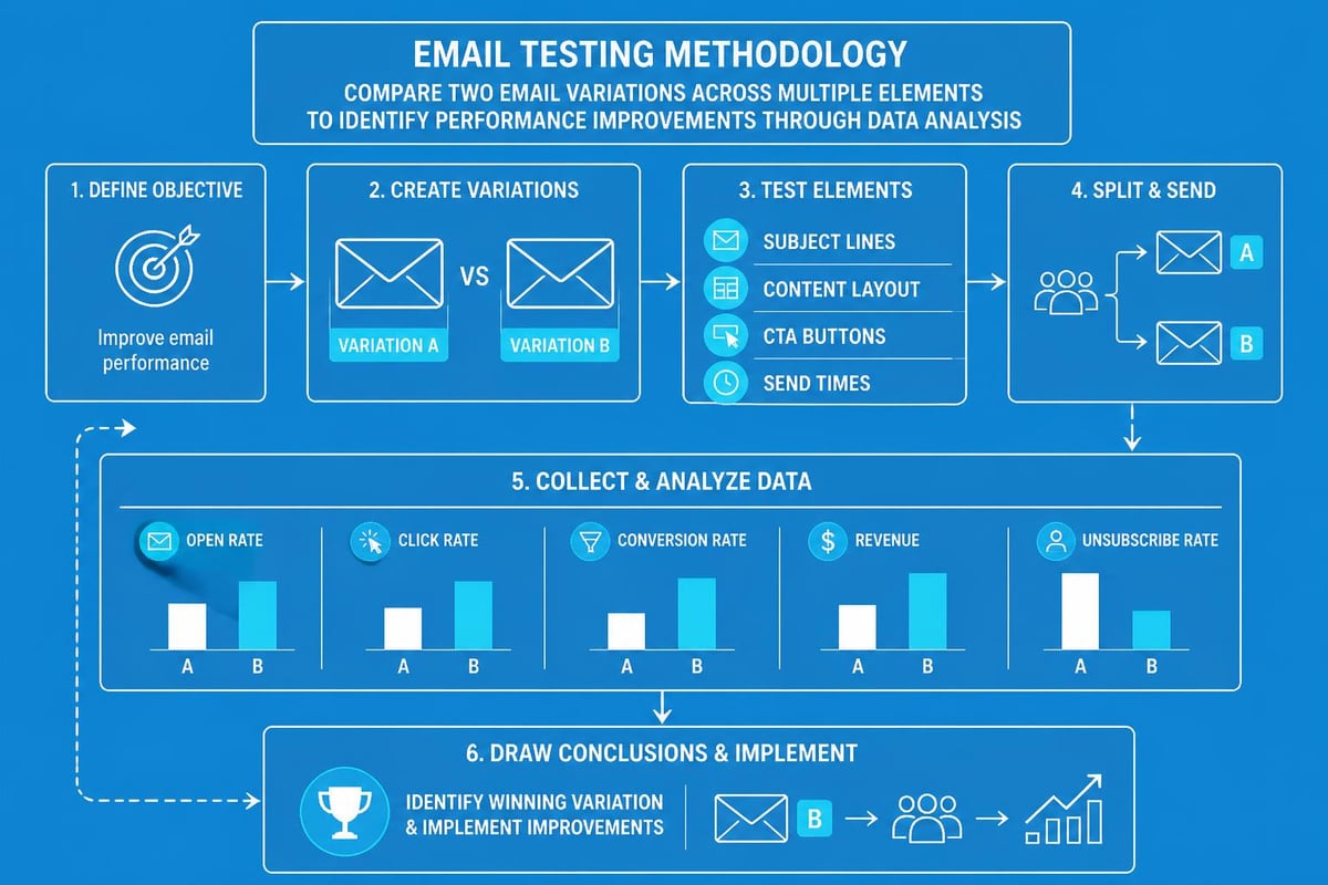 Email A/B testing framework