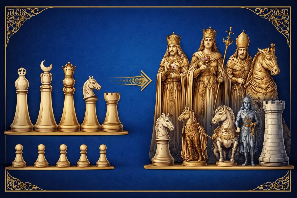 Medieval chess design evolution